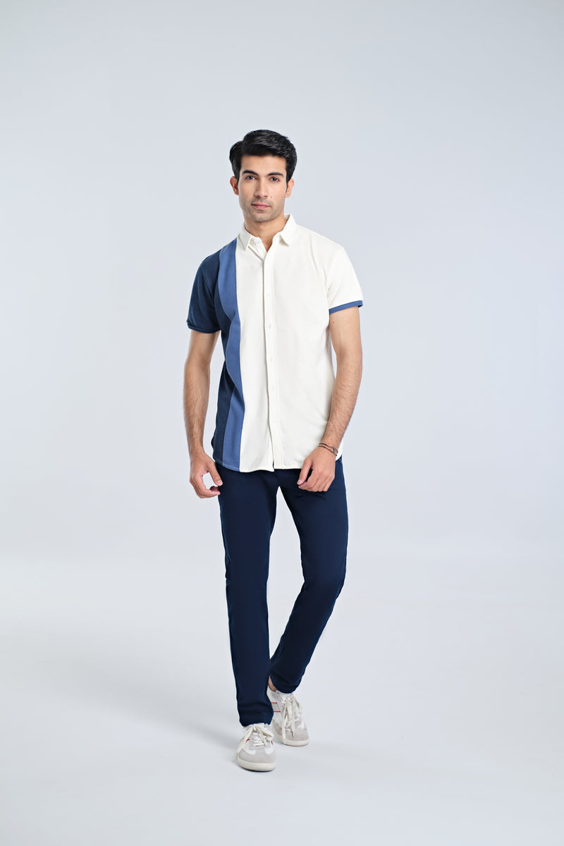 Men S/S Panel Tee Button Down - Engine - Buy Now