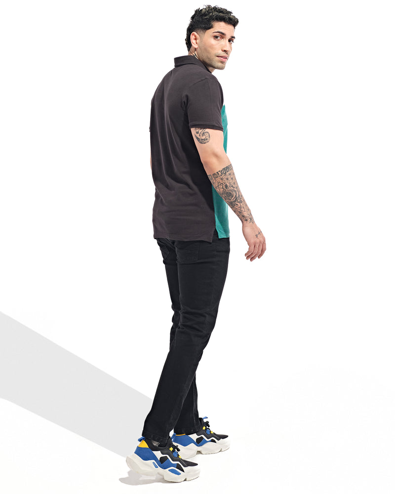 Men Panel Polo Tee - Engine - Buy Now