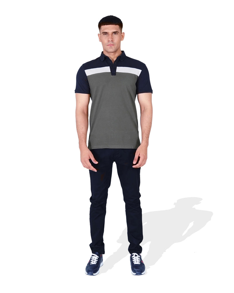 Men Panel Polo Tee - Engine - Buy Now