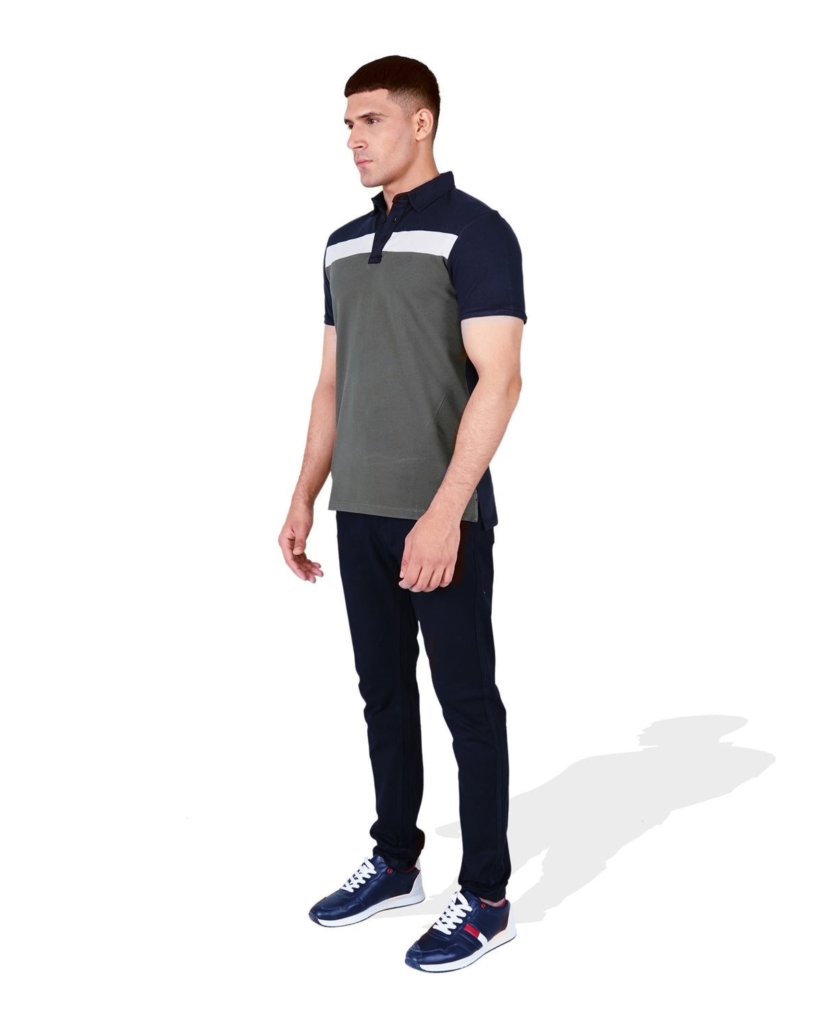 Men Panel Polo Tee - Engine - Buy Now
