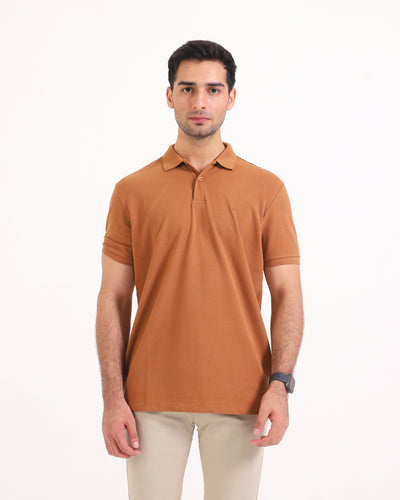 Men S/S Solid Polo Tee