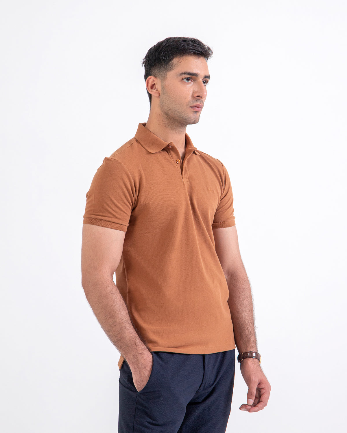 Men Solid Polo Tee - Engine - Buy Now
