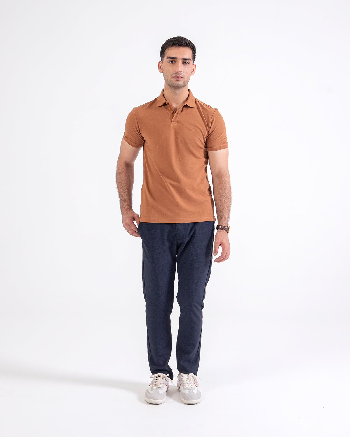 Men Solid Polo Tee - Engine - Buy Now