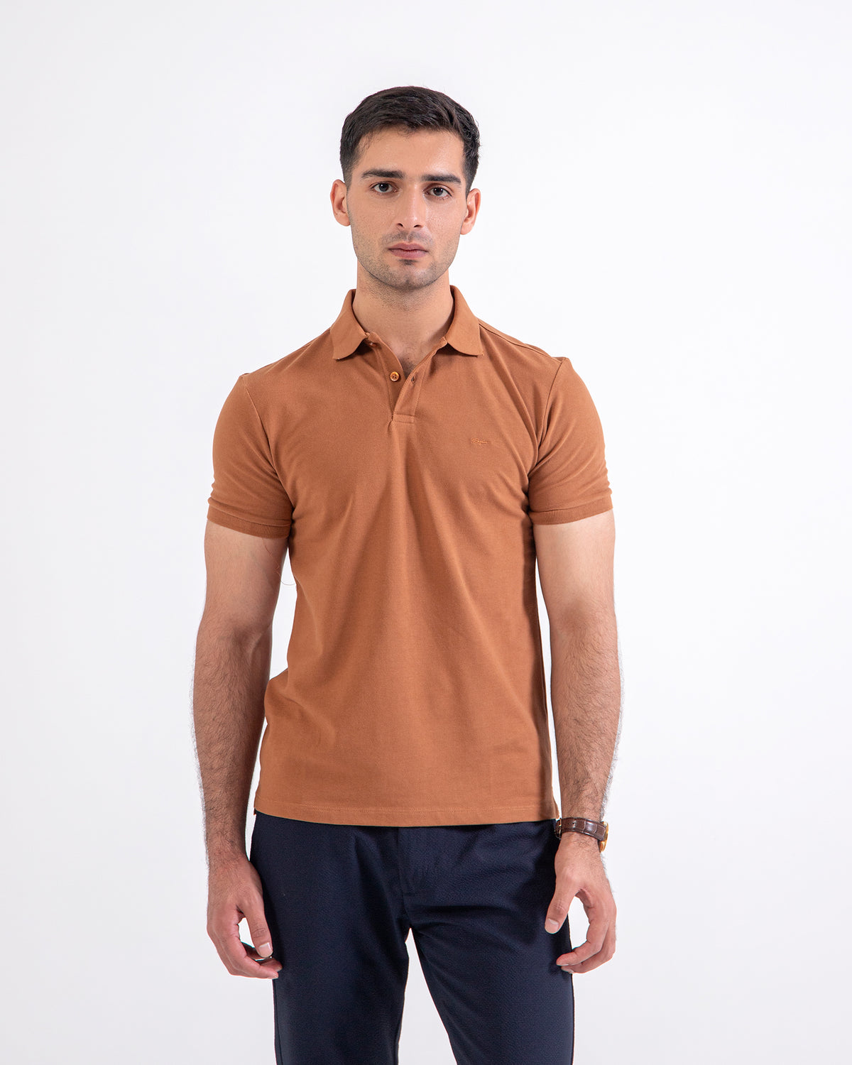 Men Solid Polo Tee - Engine - Buy Now
