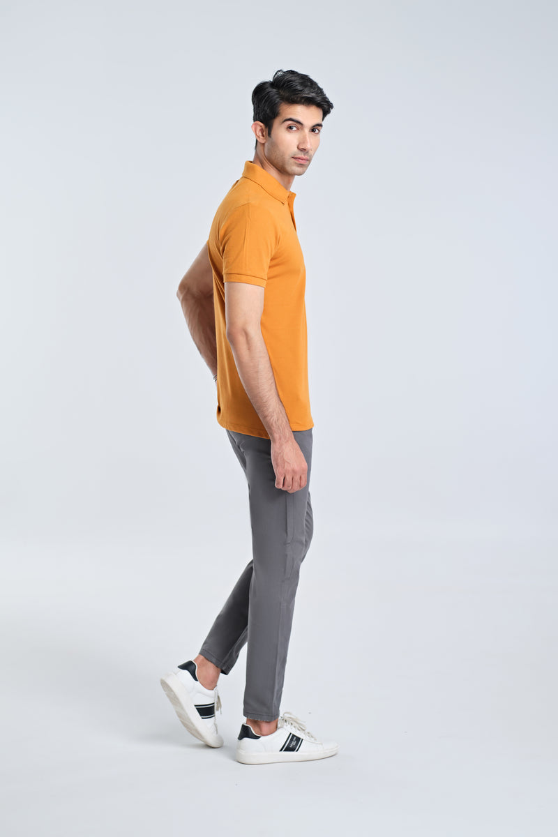 Men Solid Polo Tee - Engine - Buy Now