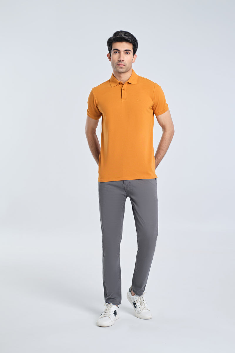 Men Solid Polo Tee - Engine - Buy Now