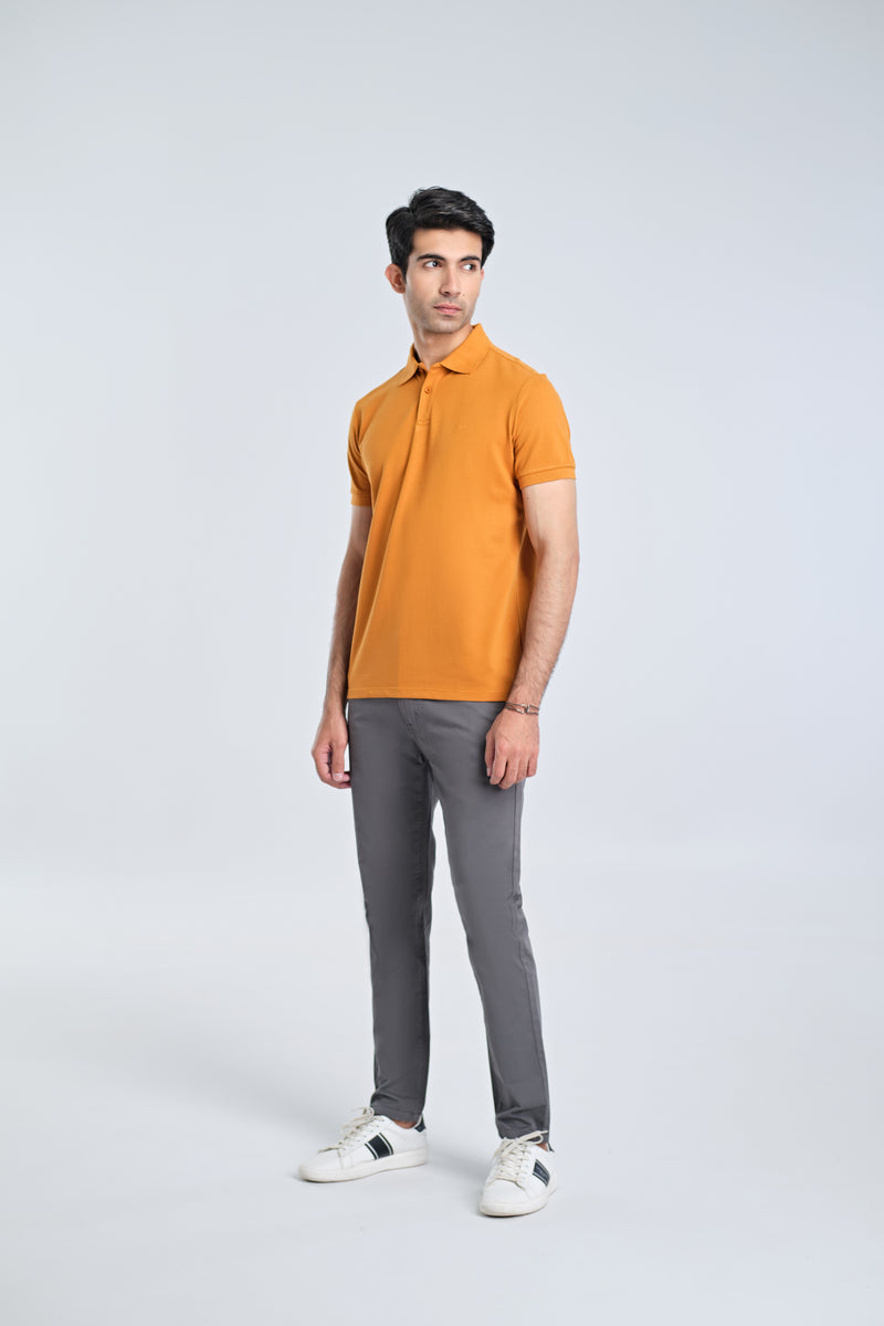 Men Solid Polo Tee - Engine - Buy Now