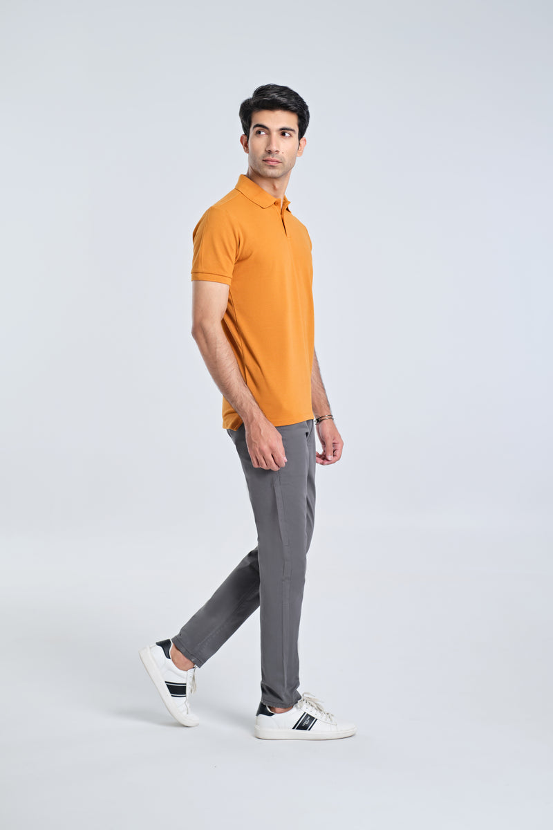 Men Solid Polo Tee - Engine - Buy Now
