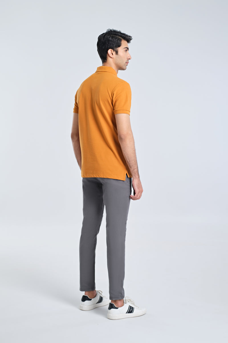 Men Solid Polo Tee - Engine - Buy Now
