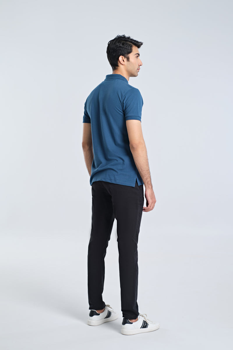 Men Solid Polo Tee - Engine - Buy Now