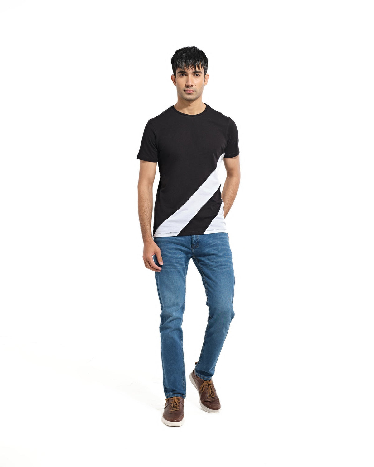 Men Panel Tee Shirt - Engine - Buy Now