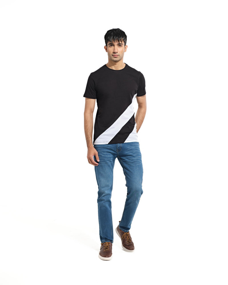 Men Panel Tee Shirt - Engine - Buy Now