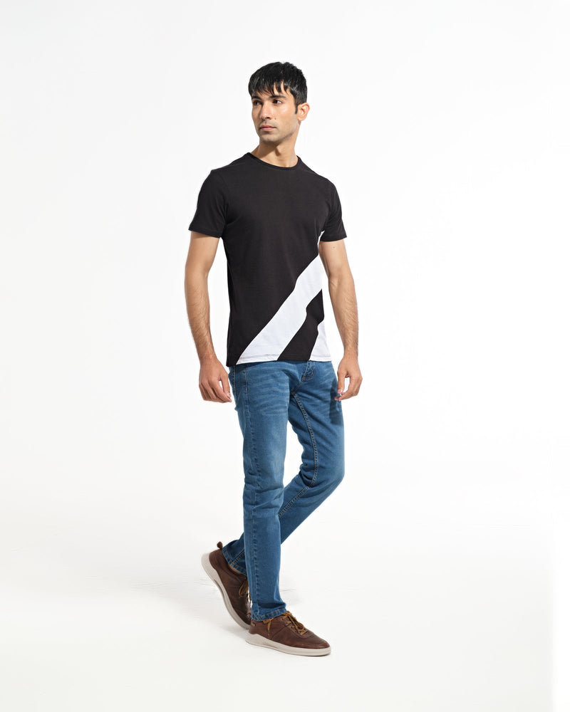 Men Panel Tee Shirt - Engine - Buy Now
