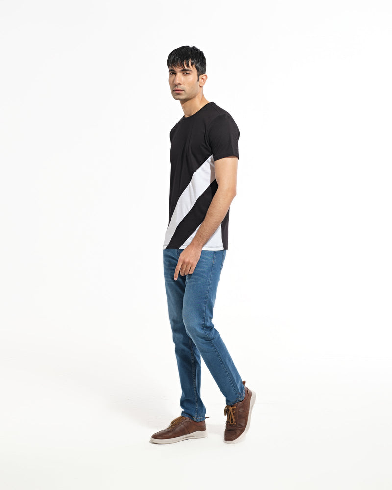 Men Panel Tee Shirt - Engine - Buy Now