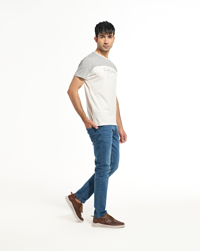 Men Panel Tee Shirt - Engine - Buy Now