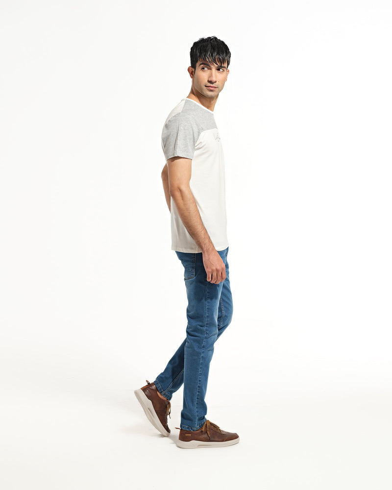 Men Panel Tee Shirt - Engine - Buy Now