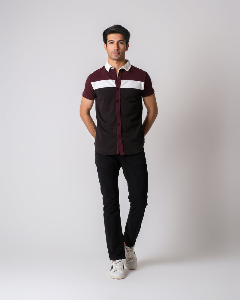 Men Button-Down with Panel - Engine - Buy Now