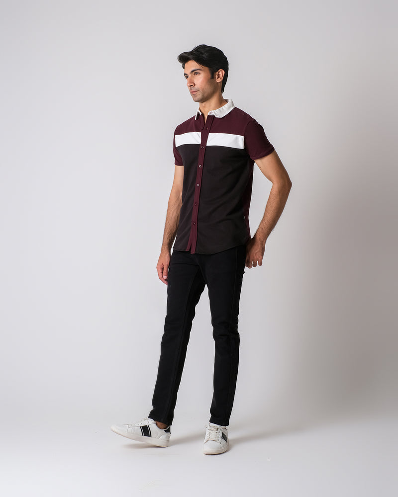 Men Button-Down with Panel - Engine - Buy Now