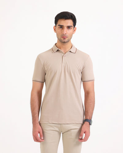Men S/S Solid Polo Tee