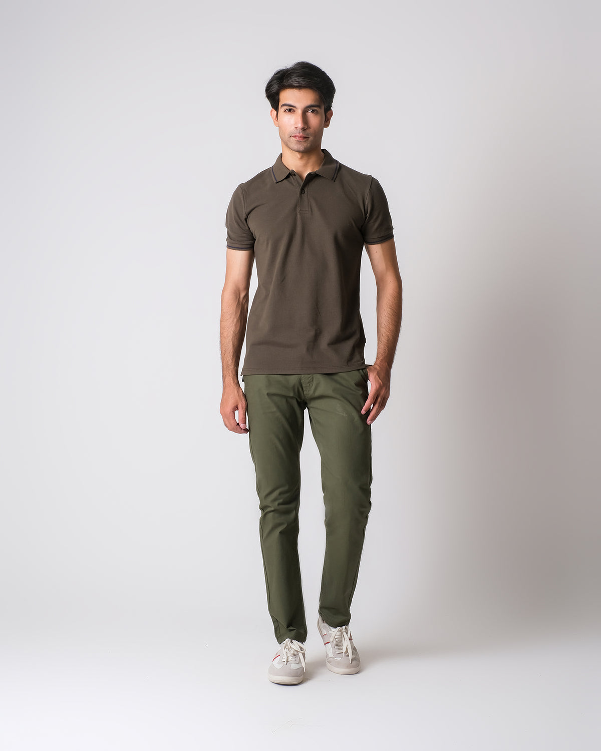 Men Solid Knit Polo Tee - Engine - Buy Now