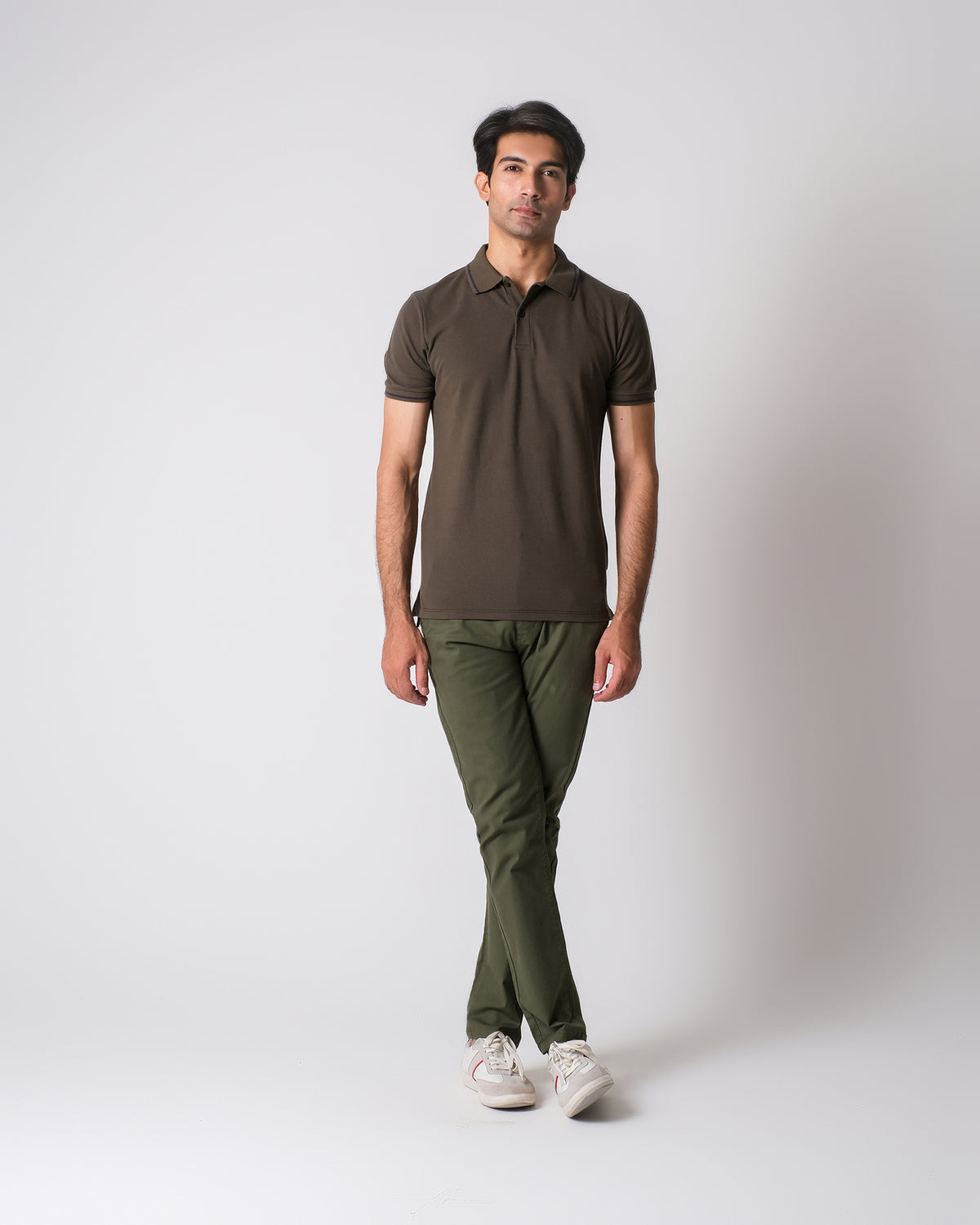 Men Solid Knit Polo Tee - Engine - Buy Now