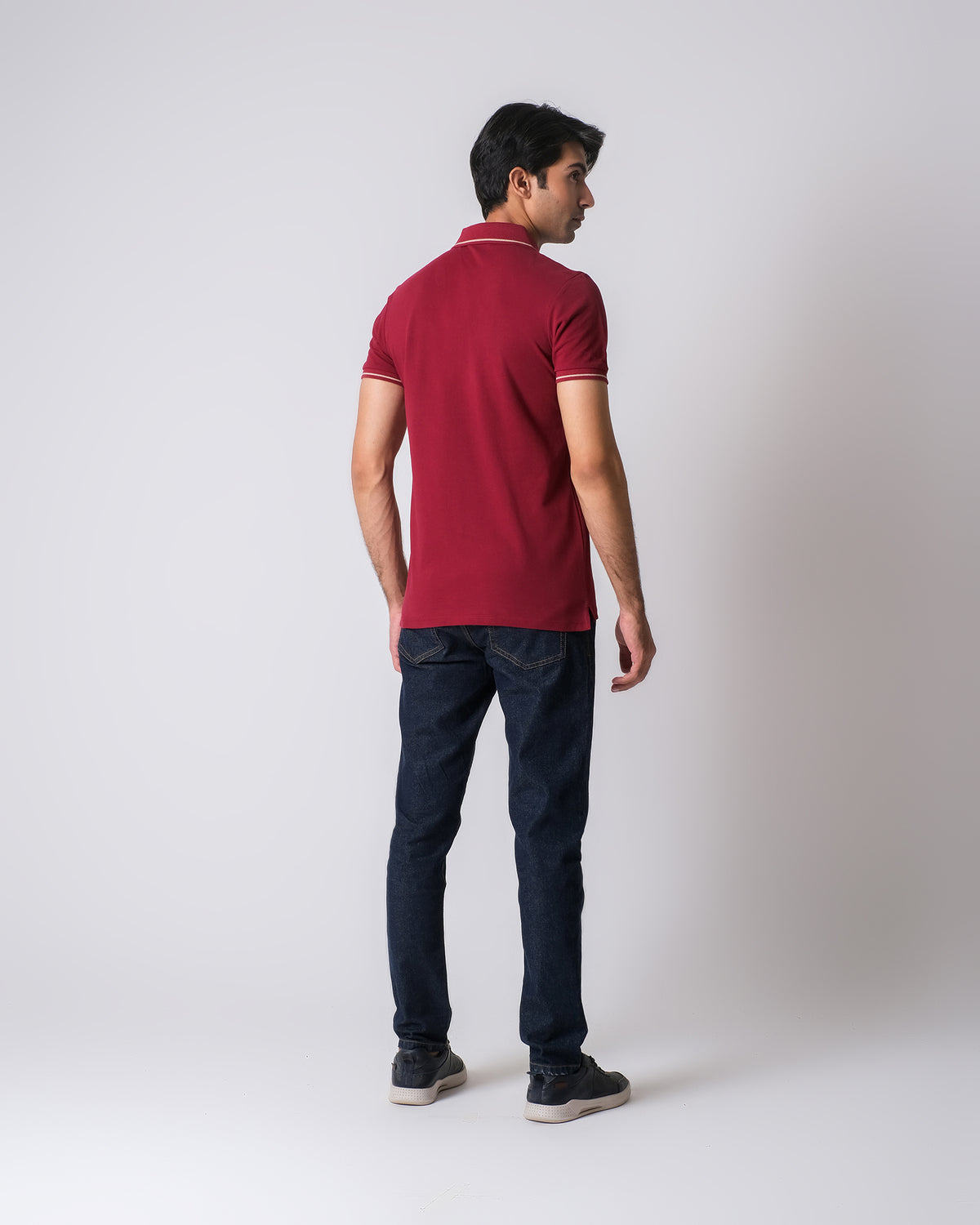 Men Solid Polo Tee - Engine - Buy Now