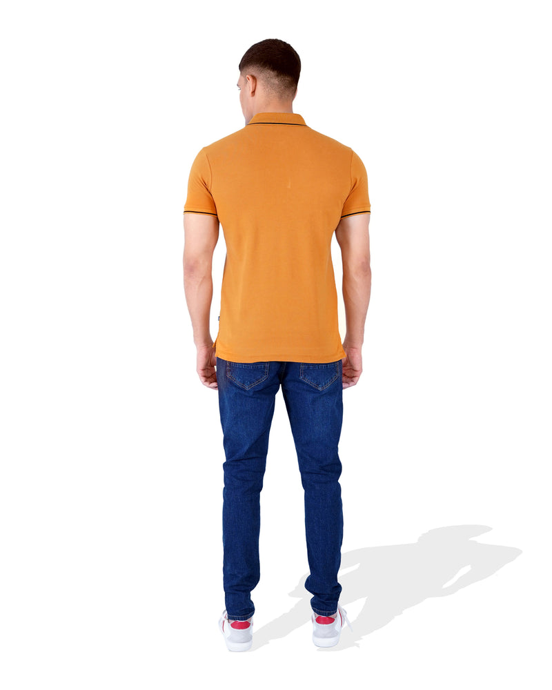 Men Solid Knit Polo Tee - Engine - Buy Now