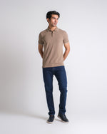 Men Solid Knit Polo Tee - Engine - Buy Now