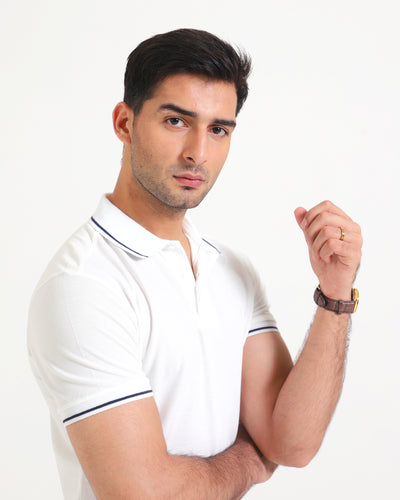 Men S/S Solid Polo Tee