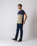 Men Color Block Henley - Engine - Buy Now