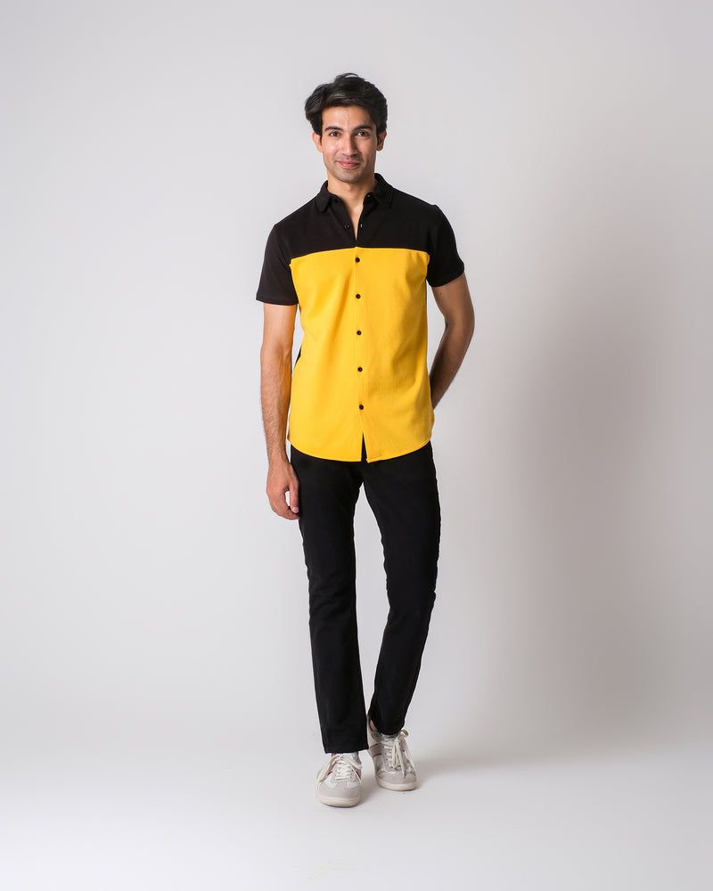 Men Panel Button Down Shirt - Engine - Buy Now