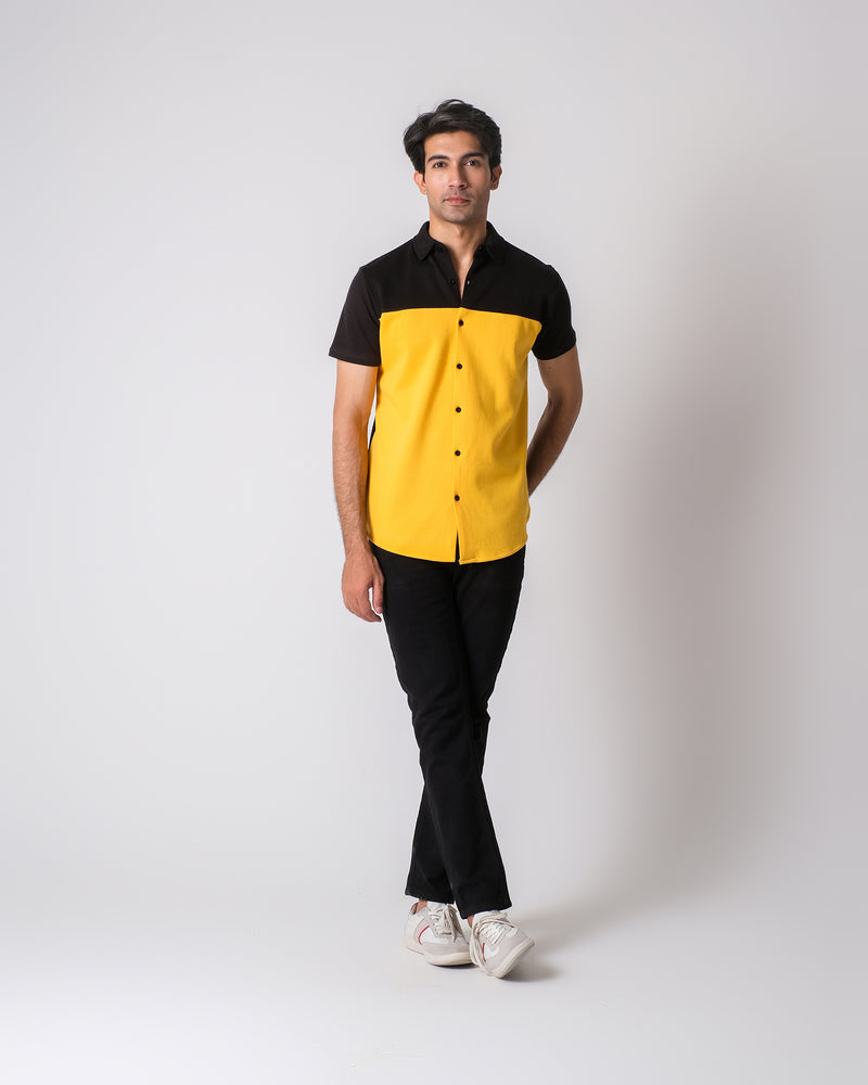 Men Panel Button Down Shirt - Engine - Buy Now