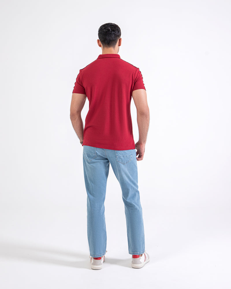 Men Basic Solid Polo Tee - Engine - Buy Now