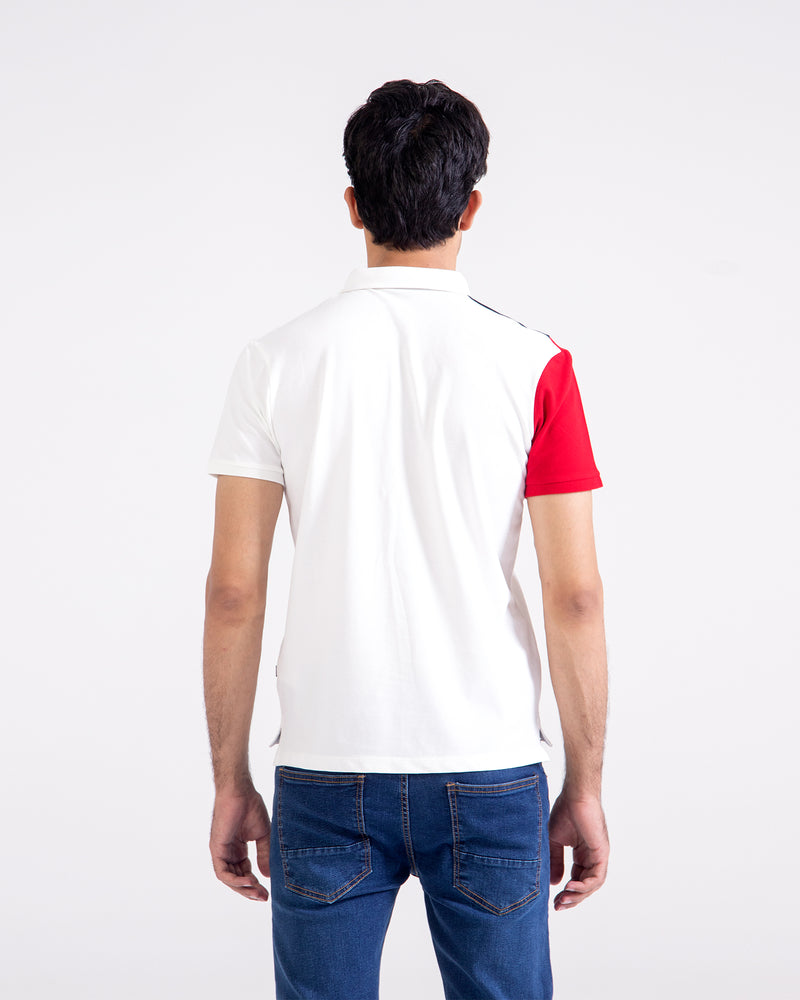 Men S/S Panel Polo Tee - Engine - Buy Now