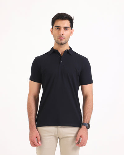 Men S/S Solid Polo Tee
