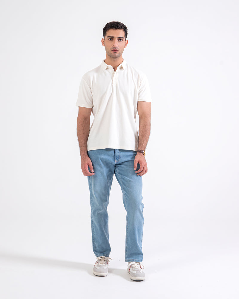 Men Basic Solid Polo Tee - Engine - Buy Now