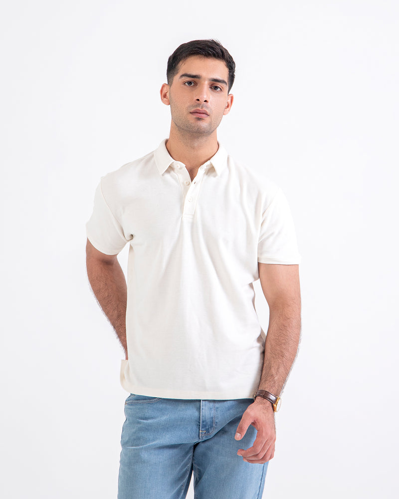 Men Basic Solid Polo Tee - Engine - Buy Now
