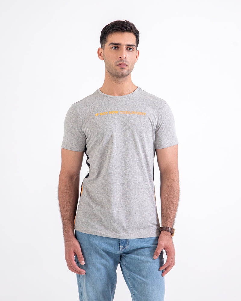 Men Side Paneled Tee - Engine - Buy Now
