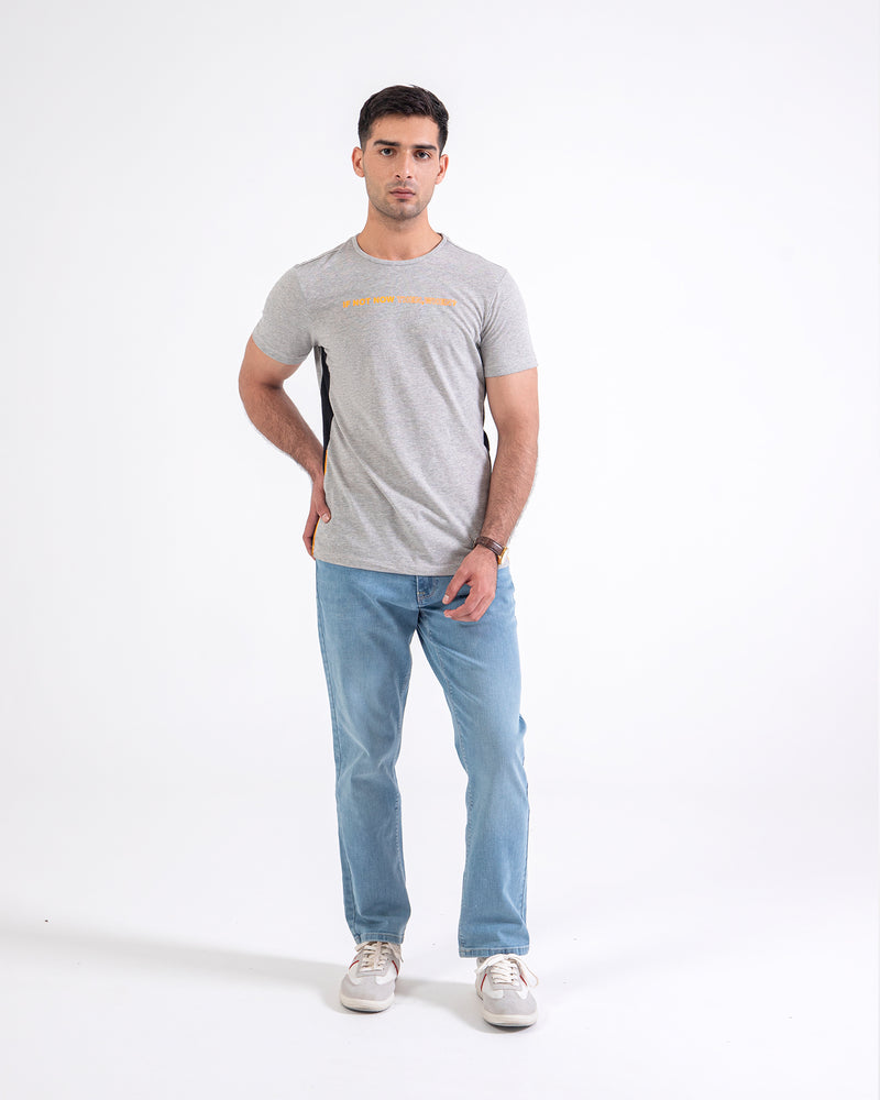 Men Side Paneled Tee - Engine - Buy Now
