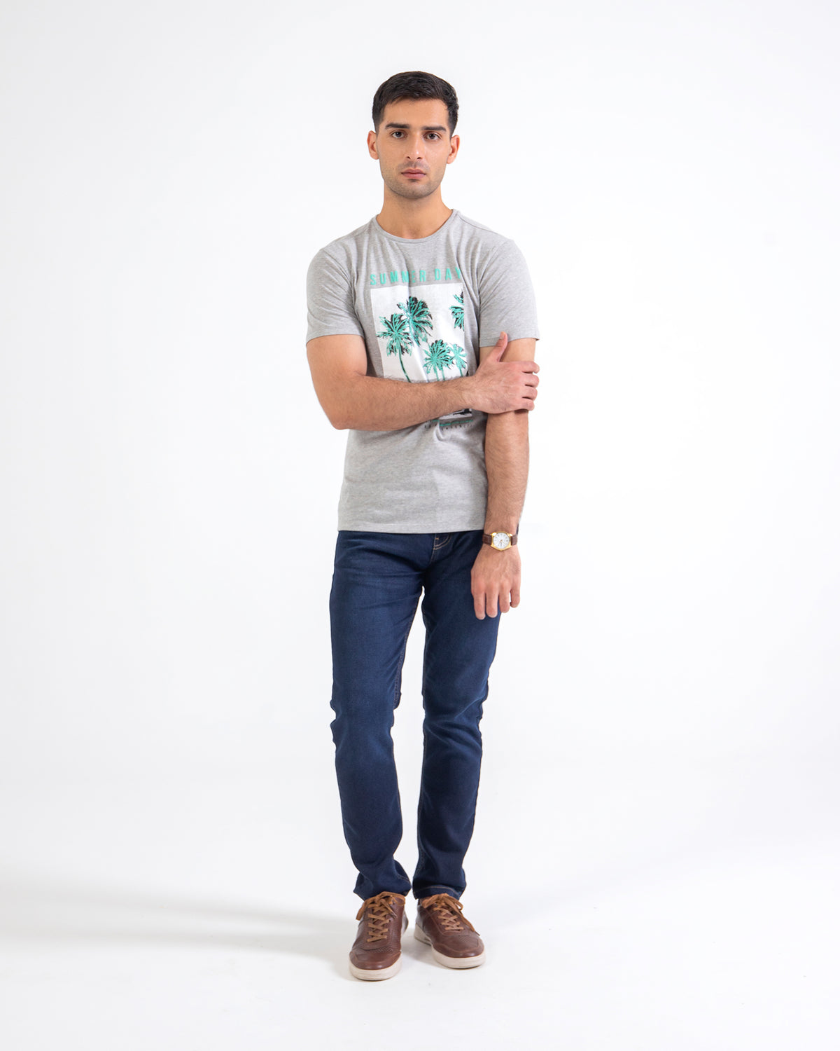 Men Screen Printed Graphic Tee - Engine - Buy Now