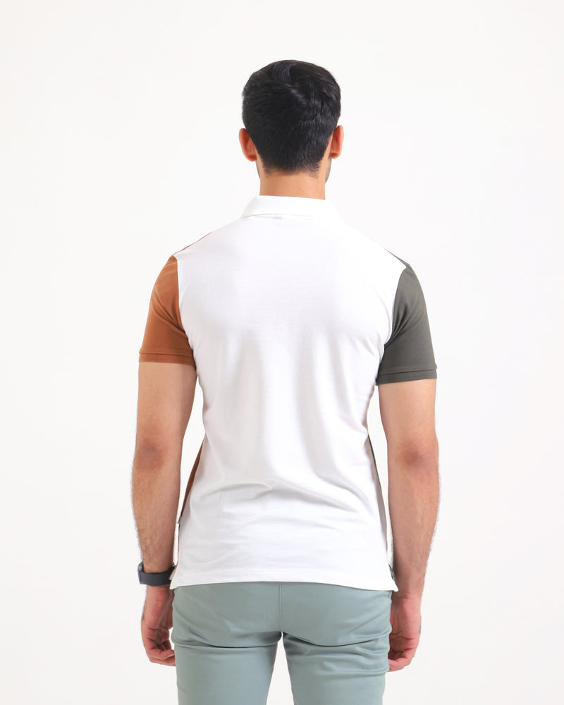 Men S/S Panel Polo Tee - Engine - Buy Now
