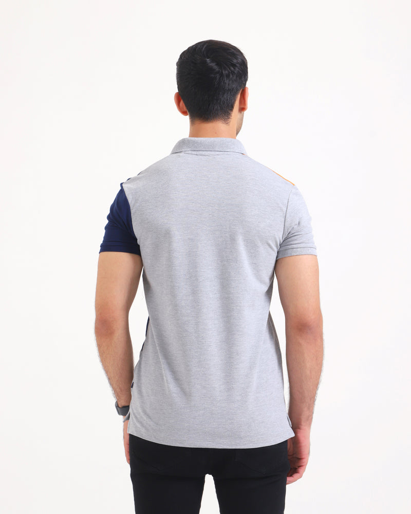 Men S/S Panel Polo Tee - Engine - Buy Now