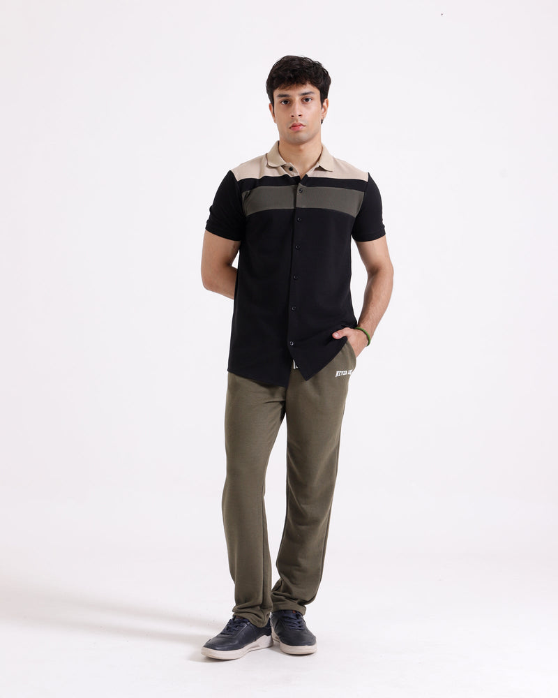 Men S/S Panel Button Down - Engine - Buy Now
