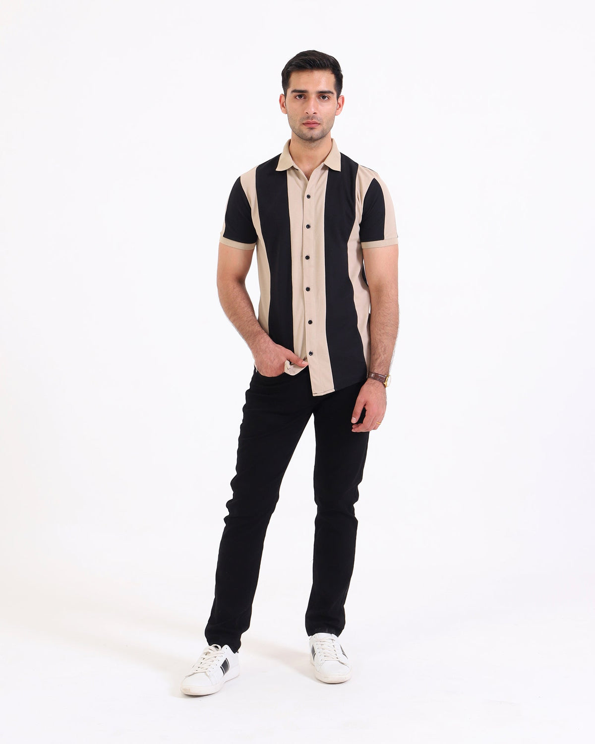 Men S/S Panel Button Down - Engine - Buy Now