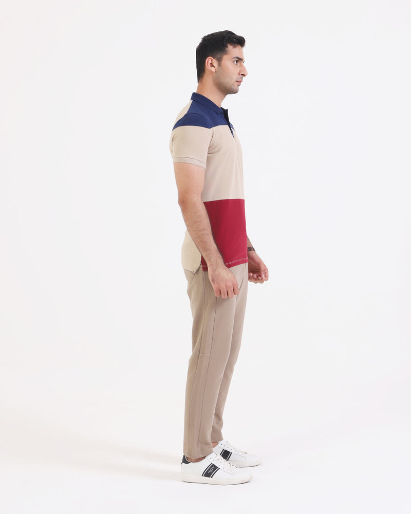 Men S/S Panel Polo Tee - Engine - Buy Now