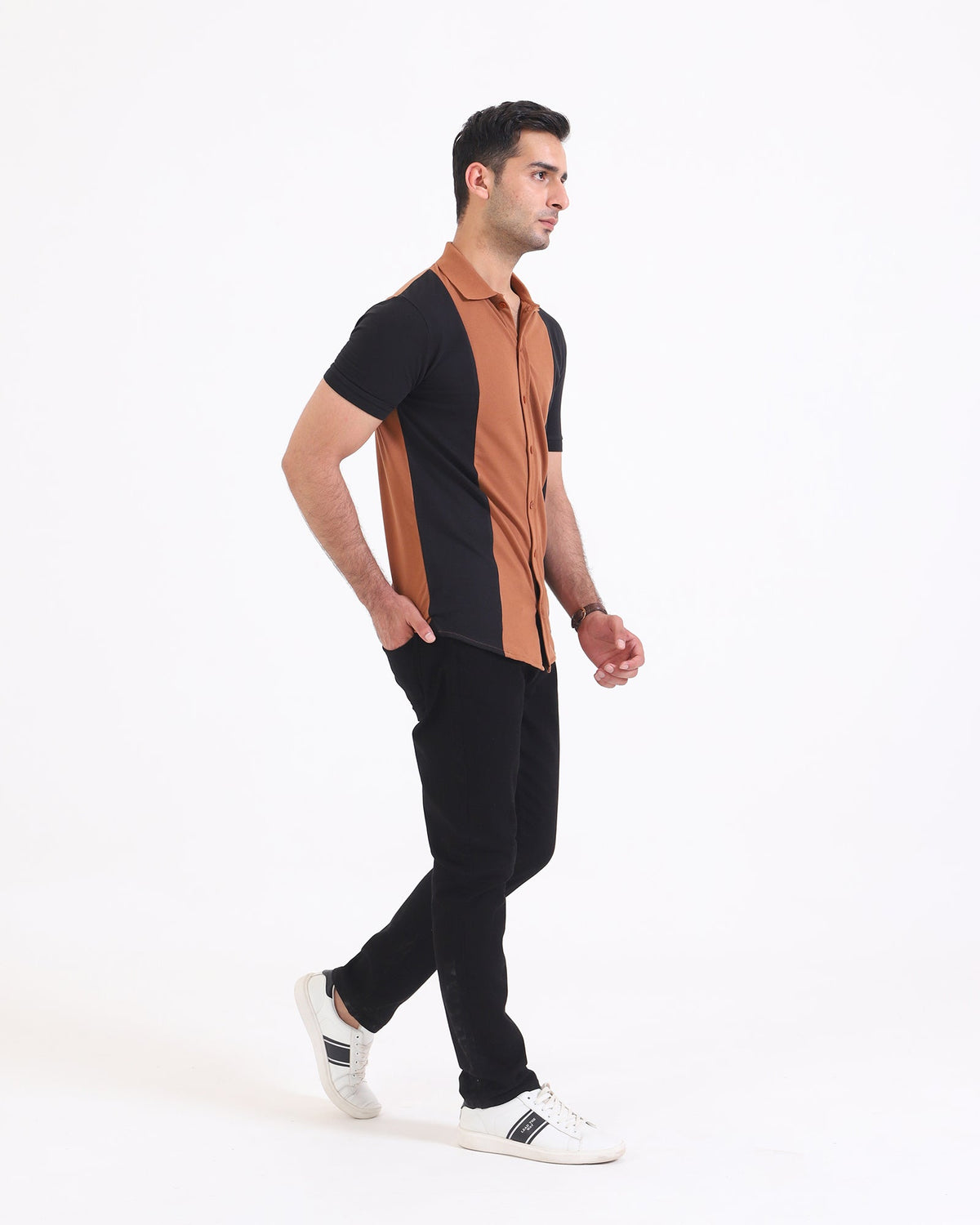 Men S/S Panel Button Down - Engine - Buy Now
