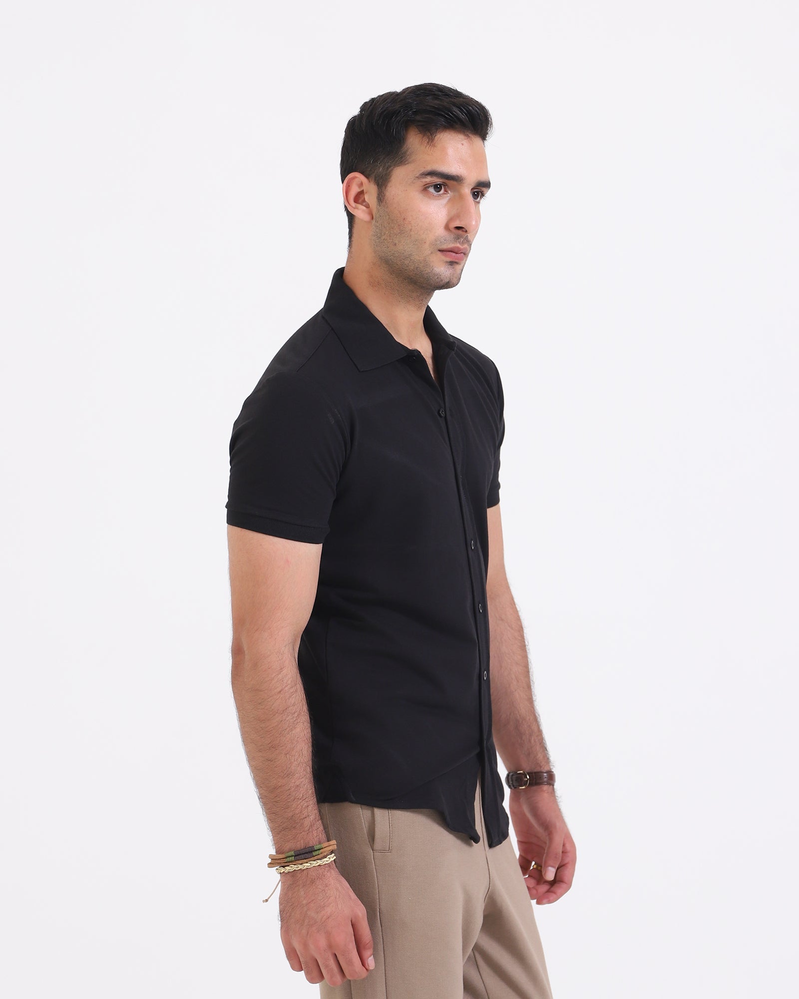 Men S/S Basic Button Down