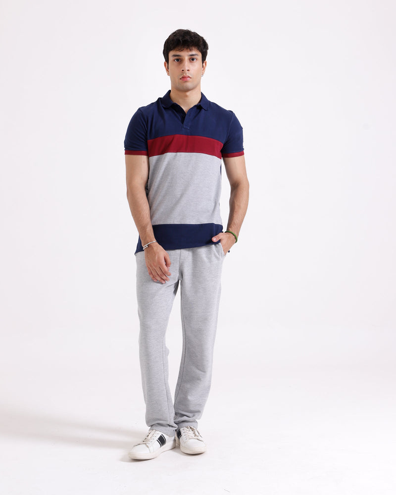 Men S/S Panel Polo Tee - Engine - Buy Now