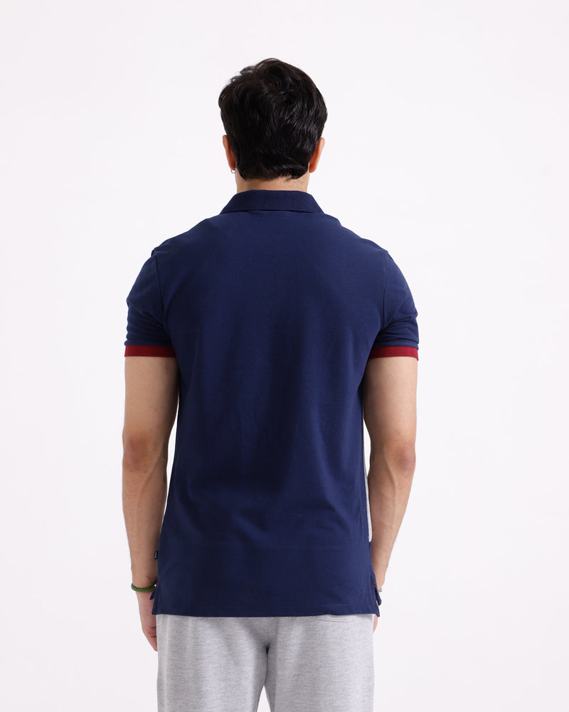 Men S/S Panel Polo Tee - Engine - Buy Now