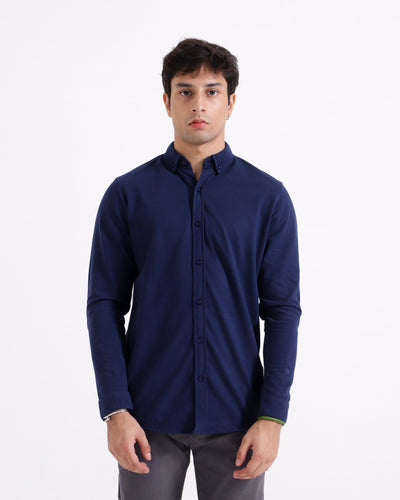 Men L/S Basic Button Down